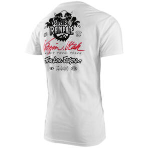 TROY LEE DESIGNS REDBULL RAMPAGE SCORCHED SHORT SLEEVE TEE WHITE