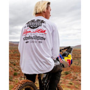 TROY LEE DESIGNS REDBULL RAMPAGE SCORCHED LONG SLEEVE TEE WHITE