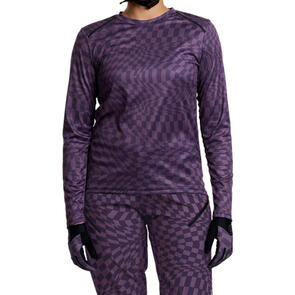 TROY LEE DESIGNS WOMENS LILIUM LS JERSEY TWISTED CHECKERS DEEP PURPLE