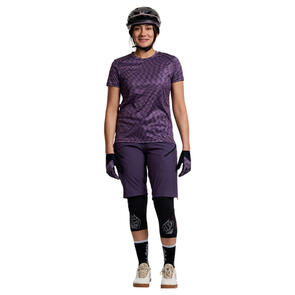 TROY LEE DESIGNS WOMENS LILIUM SS JERSEY TWISTED CHECKERS JERSEY AND SHORTS