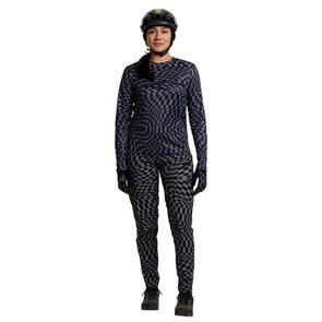 TROY LEE DESIGNS WOMENS LILIUM TWISTED CHECKERS BLACK JERSEY AND PANTS