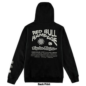 TROY LEE DESIGNS X REDBULL RAMPAGE MIND MELT PULLOVER HOODIE BLACK