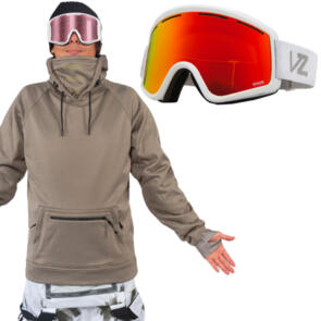 ENDEAVOR SNOWBOARDS OPS RIDING HOODY + VON ZIPPER CLEAVER GOGGLES