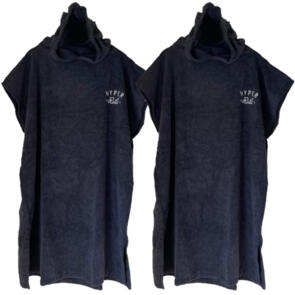 HYPER RIDE HOODED TOWEL CHARCOAL 2 PACK