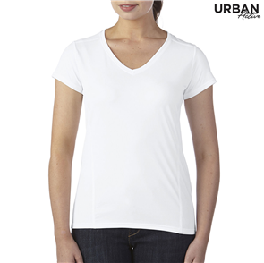 URBAN COLLAB ACTIVE PERFORMANCE TECH LADIES TEE - WHITE