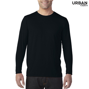 URBAN COLLAB ACTIVE PERFORMANCE LS TEE - BLACK