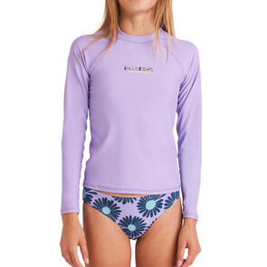 BILLABONG GIRLS HEAT WAVE LS SUNSHIRT LIGHT PURPLE