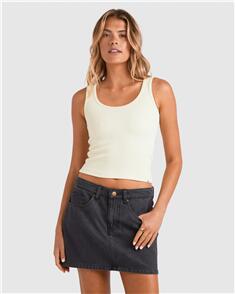 BILLABONG WOMENS FRANKIE DENIM MINI SKIRT WASHED BLACK
