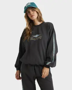 BILLABONG SWIPE RIGHT KENDALL CREW BLACK SANDS