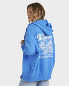 BILLABONG SURFING RIPTIDE ZIP HOODIE TRUE BLUE