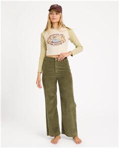 BILLABONG WOMENS PALMY CORDUROY PANTS CANTEEN