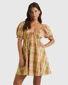 BILLABONG CHECK IT OUT DRESS MULTI