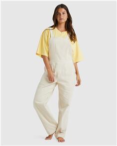 BILLABONG WOMENS SO STOKED OVERALLS WHITECAP