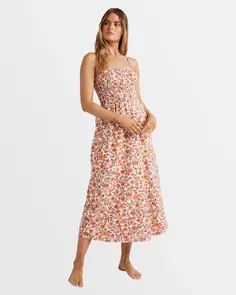 BILLABONG CAST A SPELL VACAY DRESS WHITECAP