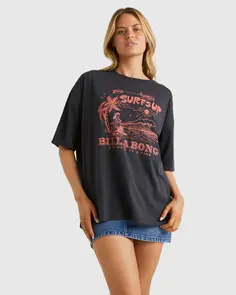 BILLABONG SEEKING FOR SUNSHINE T-SHIRT OFF BLACK