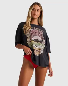BILLABONG GOLDEN TIMES TSHIRT OFF BLACK