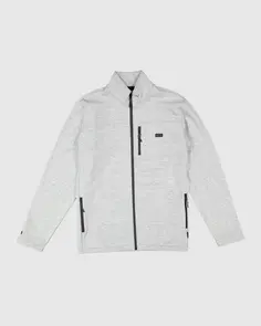 BILLABONG ADIV MAINLAND ZIP THRU GREY HEATHER