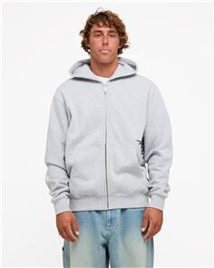 BILLABONG TILT ZIP UP HOODIE LIGHT GREY HEATHER