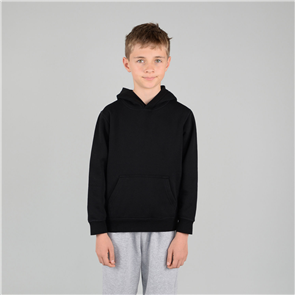 URBAN COLLAB YOUTH BROAD HOODIE - 320GSM PITCH BLACK