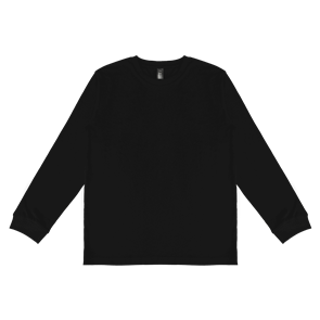 URBAN COLLAB LONG SLEEVE SET TEE - 180GSM - PITCH BLACK