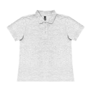 URBAN COLLAB LADIES POLO - HEATHER GREY