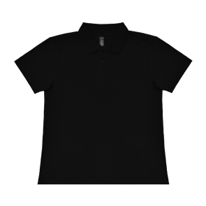 URBAN COLLAB LADIES POLO - PITCH BLACK