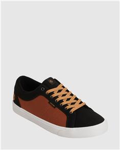 KUSTOM MENS FINETIME CLASSIC SNEAKERS BLACK/BROWN
