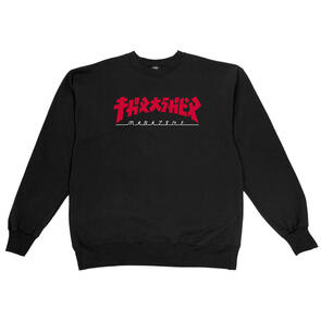 THRASHER GODZILLA CREW BLACK