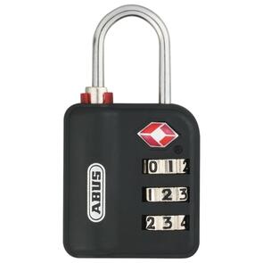 ABUS COMBINATION LOCK TSA BLACK