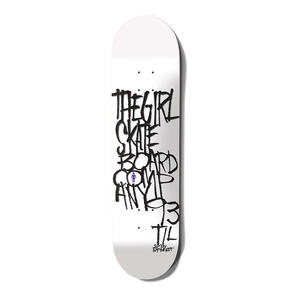 GIRL SKATEBOARDS SPLINTER SIMON BANNEROT 8.125 WHITE