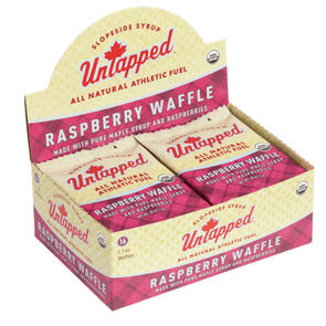 UNTAPPED WAFFLES RASPBERRY WAFFLE BOX OF 16 30G