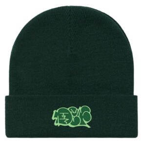 DEF THROWUP BEANIE FOREST GREEN