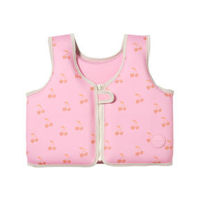 SUNNYLIFE KIDS SWIM VEST COTTON CANDY CHERRY