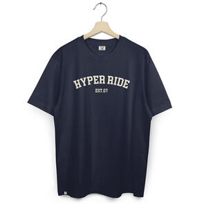 HYPER RIDE COLLEGE TEE NAVY / OFF WHITE PRINT