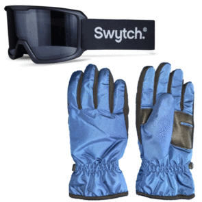 SWYTCH BASE SW08 GOGGLES + 540 GLOVE LIGHT BLUE COMBO