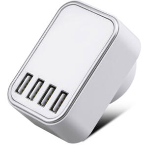 URBAN 4 PORT USB MAINS CHARGER- WHITE