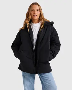 ROXY OCEAN WAYS PUFFER ANTHRACITE