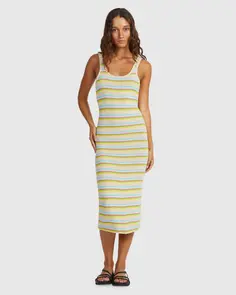 ROXY PLAYA DEL AMOR DRESS TAPIOCA SURF HAPPY S