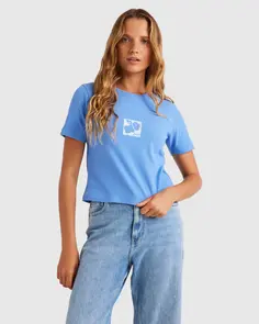 ROXY KNIT TOP BABY TEE ULTRA MARINE