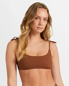 ROXY PALM SHADOW BIKINI TOP SORREL HORSE