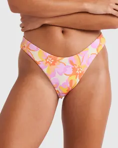ROXY OASIS MID WAIST BIKINI BOTTOM CYCLAMEN OASIS