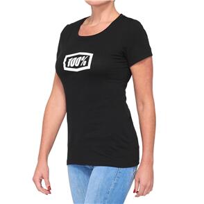 100% ICON WOMENS T-SHIRT BLACK 