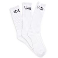 VANS CLASSIC CREW SOCKS 3 PACK WHITE