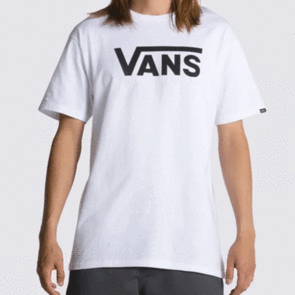 VANS CLASSIC DROP V SS CREW TEE WHITE