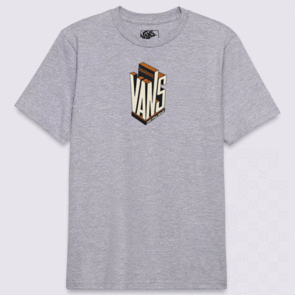 VANS ON THE BLOCK SS TEE ATHLETIC HEATHER