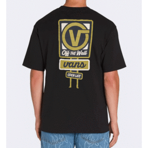 VANS OPEN LATE SS TEE BLACK