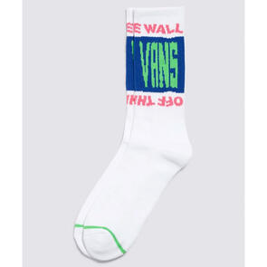 VANS WHAMMY CREW SOCKS WHITE