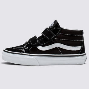 VANS YOUTH SK8-MID REISSUE V BLACK WHITE