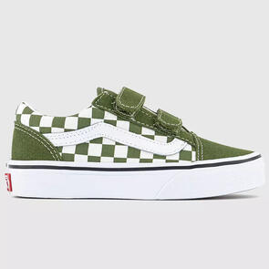 VANS OLD SKOOL V COLOR THEORY CHECKERBOARD PESTO