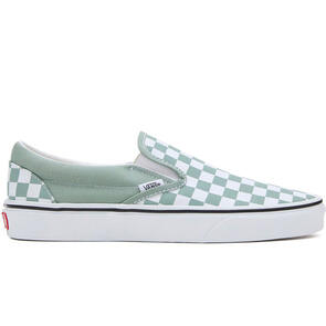 VANS CLASSIC SLIP-ON COLOR THEORY CHECKERBOARD ICEBERG GREEN